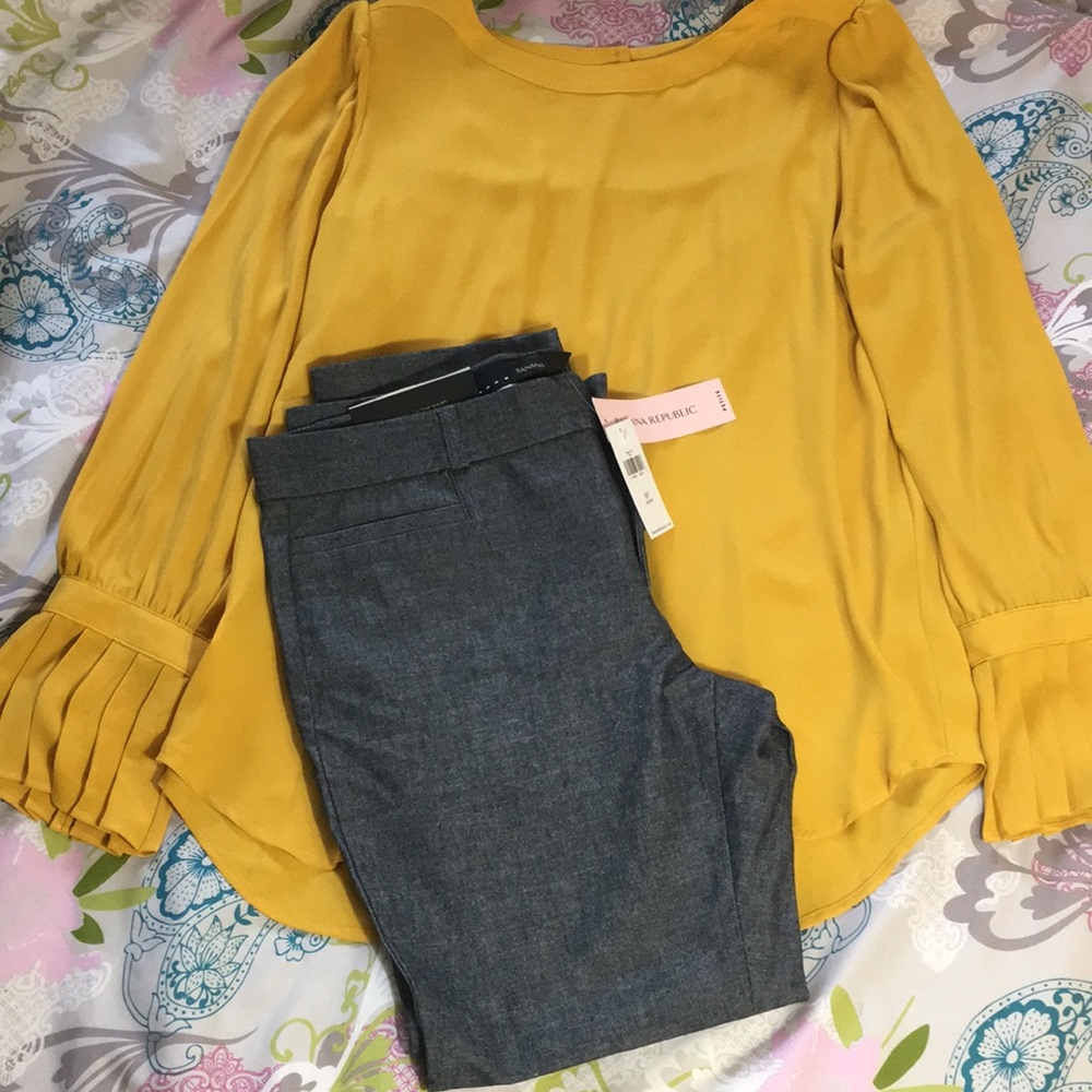 Banana Republic Sloan petite pants- Jean color